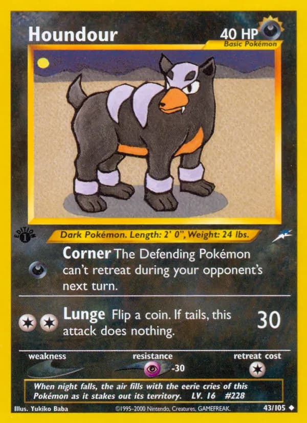 Houndour — Neo Destiny, Uncommon