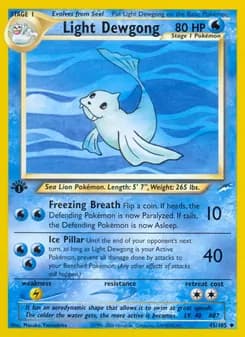 Light Dewgong — Neo Destiny — Uncommon