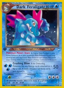 Dark Feraligatr — Neo Destiny — Rare