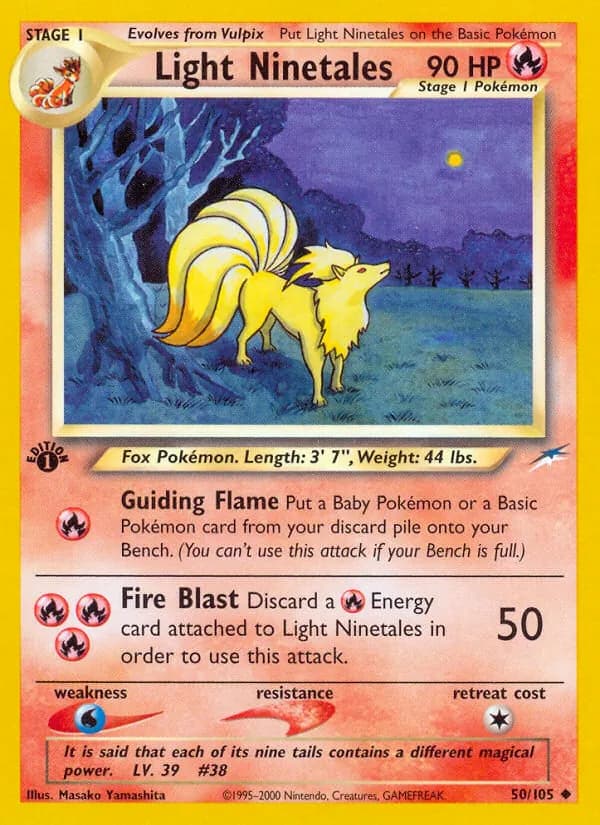 Light Ninetales — Neo Destiny, Uncommon