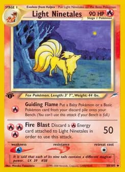 Light Ninetales — Neo Destiny — Uncommon