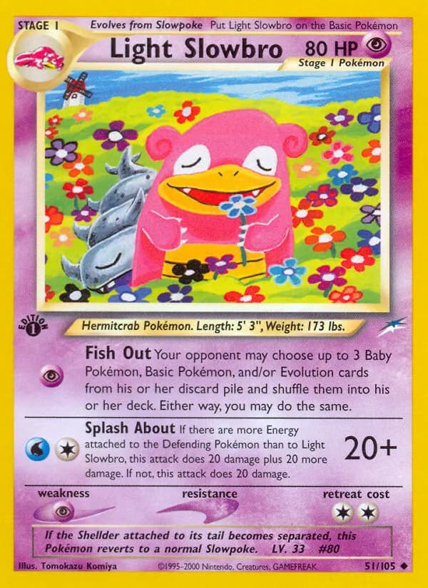 Light Slowbro — Neo Destiny, Uncommon