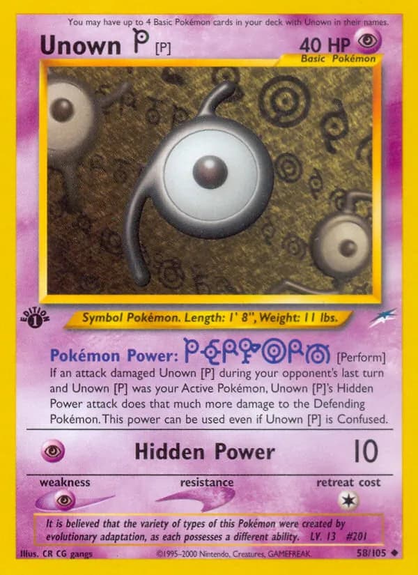 Unown [P] — Neo Destiny, Uncommon