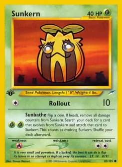 Sunkern — Neo Destiny — Common