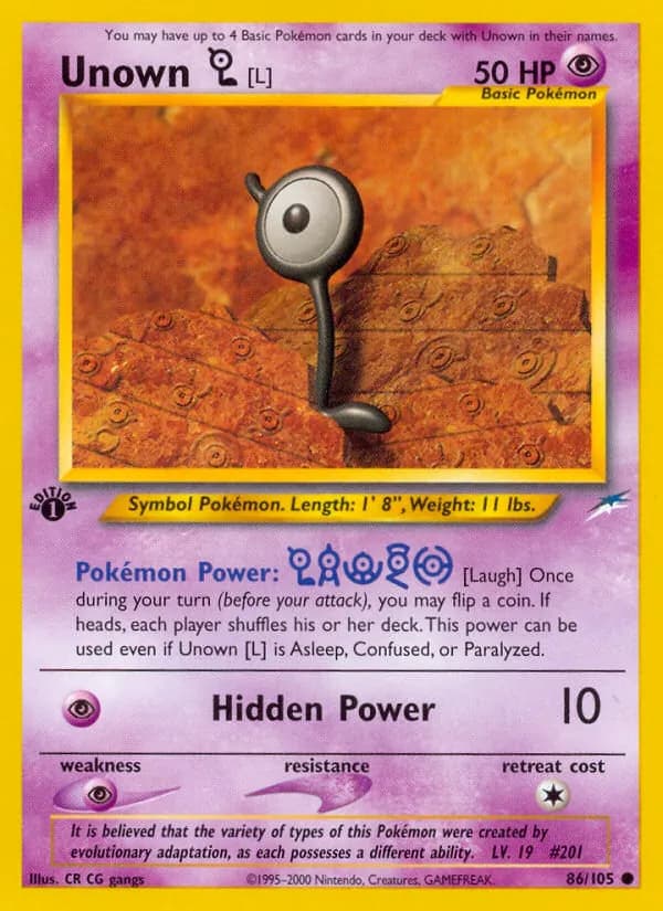 Unown [L] — Neo Destiny, Common