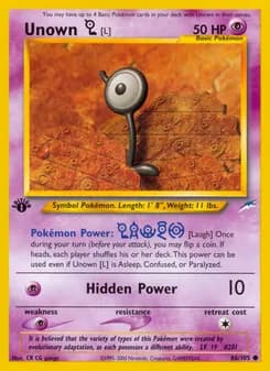 Unown [L] — Neo Destiny — Common
