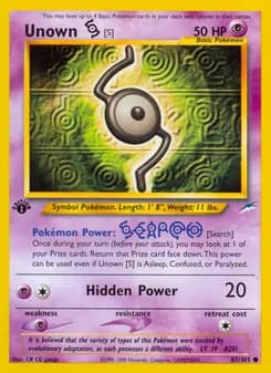 Unown [S] — Neo Destiny — Common