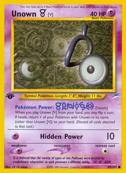 Unown [V] — Neo Destiny — Common