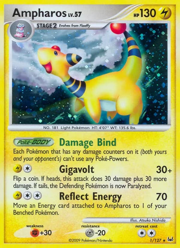 Ampharos — Platinum, Rare Holo