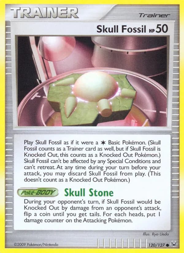 Skull Fossil — Platinum, Common
