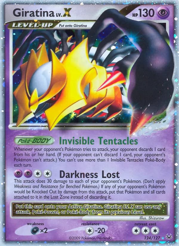 Giratina — Platinum, Rare Holo LV.X