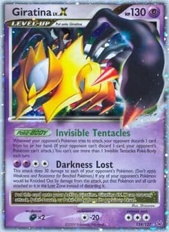 Giratina — Platinum — Rare Holo LV.X