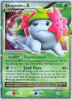 Shaymin — Platinum — Rare Holo LV.X