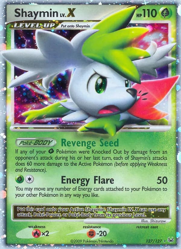 Shaymin — Platinum, Rare Holo LV.X