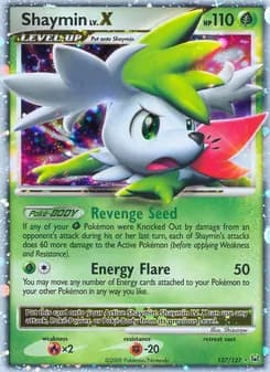 Shaymin — Platinum — Rare Holo LV.X
