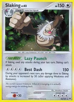 Slaking — Platinum — Rare Holo