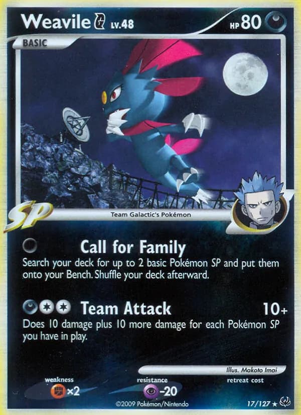 Weavile G — Platinum, Rare Holo