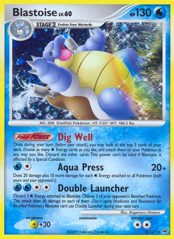 Blastoise — Platinum, Rare Holo