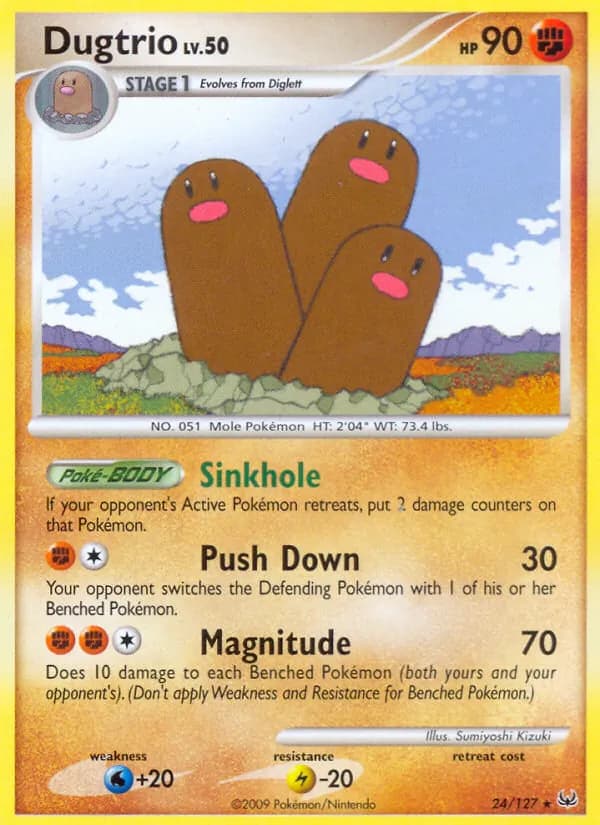 Dugtrio — Platinum, Rare