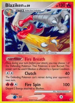 Blaziken — Platinum — Rare Holo