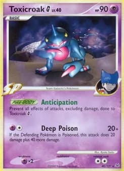 Toxicroak G — Platinum — Rare