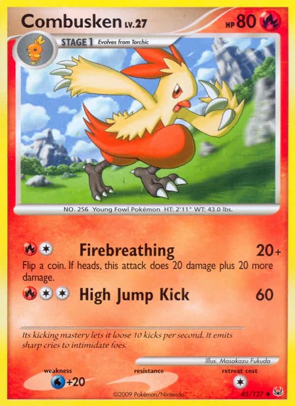 Combusken — Platinum, Uncommon