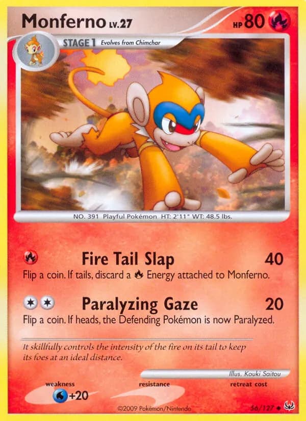 Monferno — Platinum, Uncommon