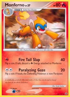 Monferno — Platinum — Uncommon