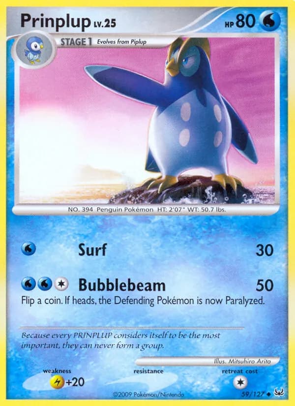 Prinplup — Platinum, Uncommon