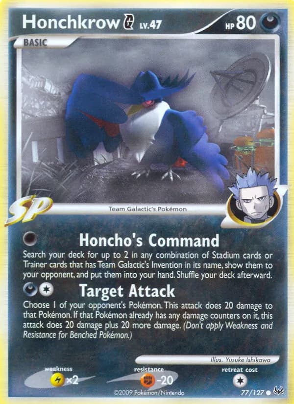 Honchkrow G — Platinum, Common