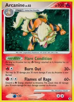 Arcanine — Rising Rivals — Rare Holo