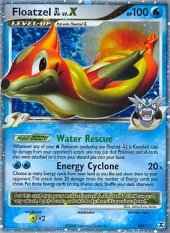 Floatzel GL — Rising Rivals — Rare Holo LV.X