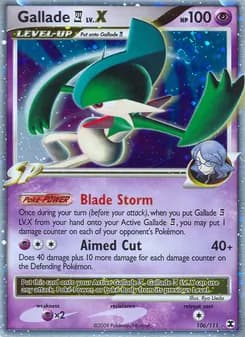 Gallade 4 — Rising Rivals — Rare Holo LV.X