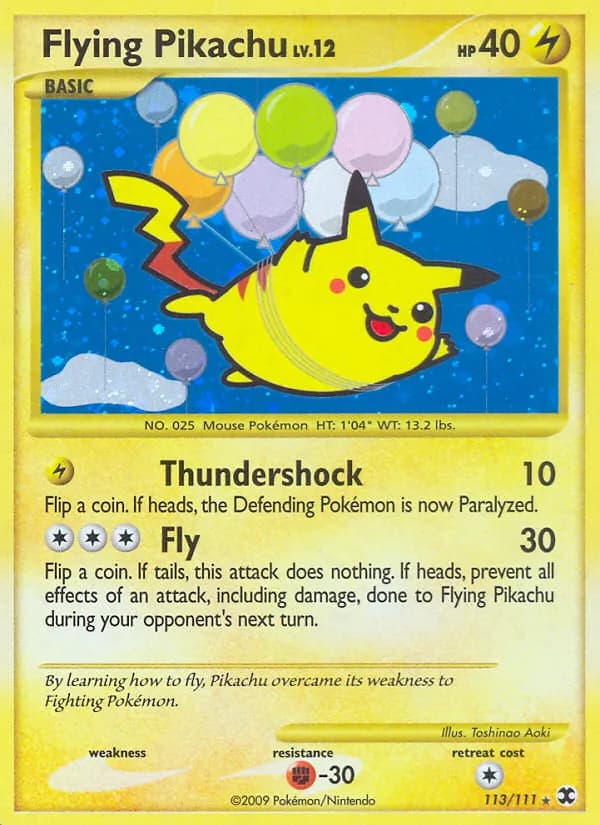 Flying Pikachu — Rising Rivals, Rare