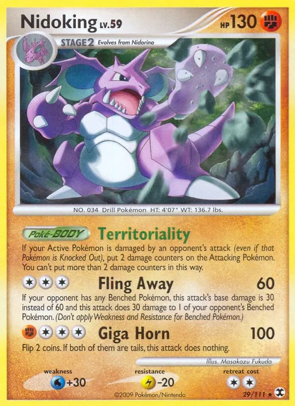 Nidoking — Rising Rivals, Rare