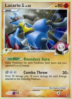 Lucario GL — Rising Rivals — Rare Holo