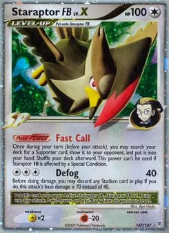 Staraptor FB — Supreme Victors — Rare Holo LV.X