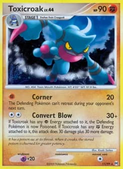 Toxicroak — Arceus — Rare Holo