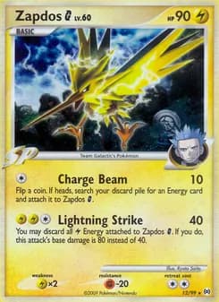 Zapdos — Arceus — Rare Holo