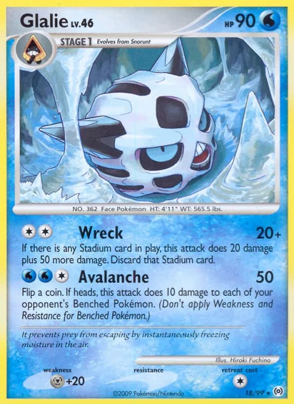 Glalie — Arceus, Rare