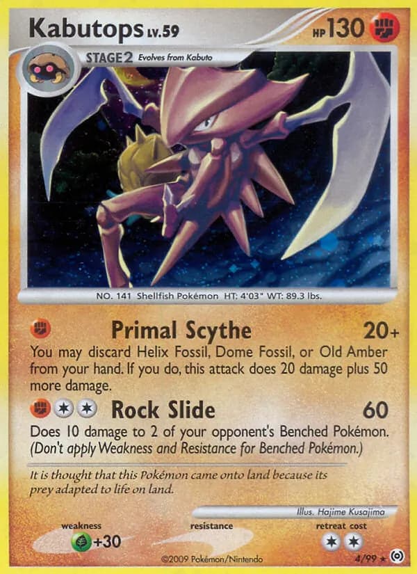 Kabutops — Arceus, Rare Holo