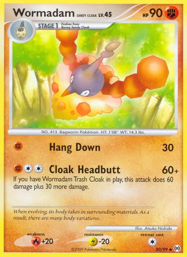 Wormadam Sandy Cloak — Arceus, Uncommon