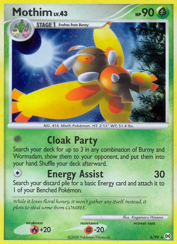 Mothim — Arceus, Rare Holo