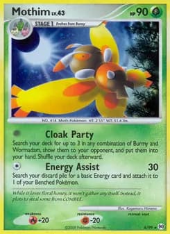 Mothim — Arceus — Rare Holo