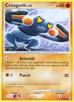 Croagunk — Arceus — Common