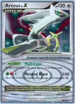 Arceus LV. X — Arceus — Rare Holo LV.X