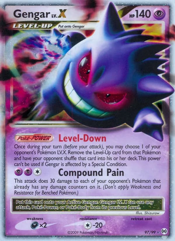 Gengar LV. X — Arceus, Rare Holo LV.X