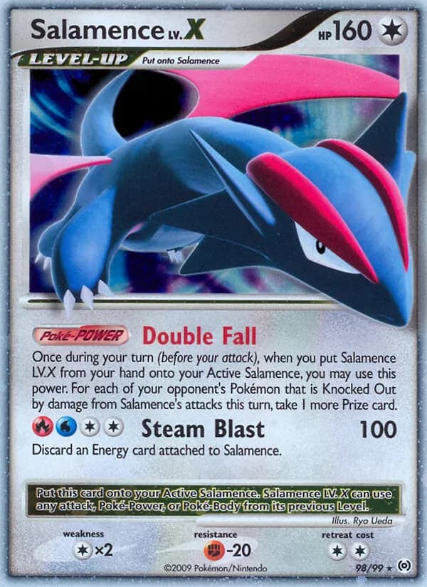 Salamence LV. X — Arceus, Rare Holo LV.X
