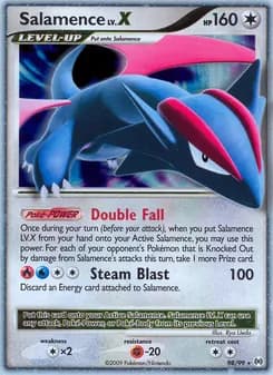 Salamence LV. X — Arceus — Rare Holo LV.X