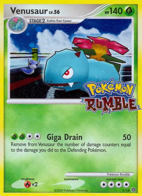 Venusaur — Pokémon Rumble, None